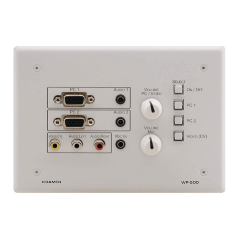 Kramer WP-500 user manual
