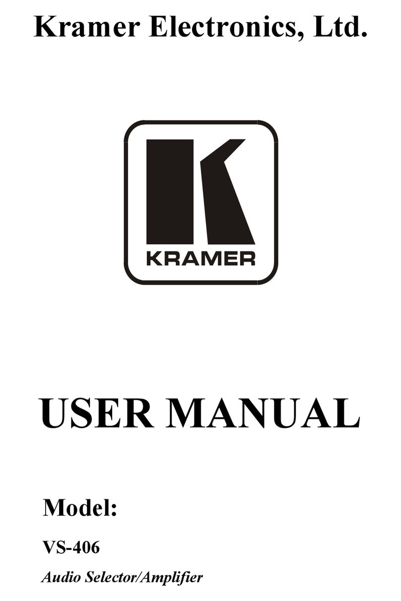 Kramer VS-406 User manual