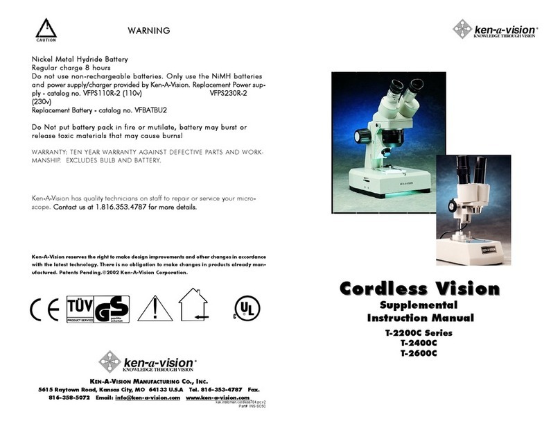 Ken A Vision Vision T-2200C Series User manual