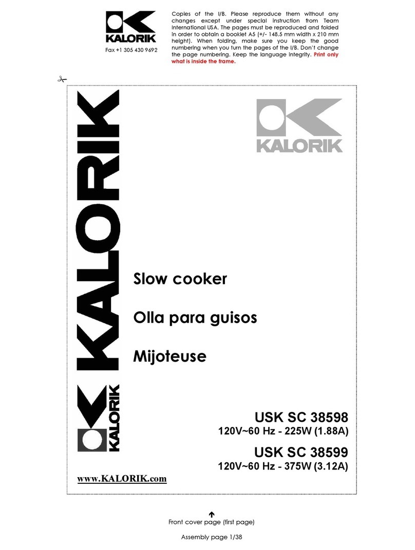 Kalorik USK SC 38599 User manual