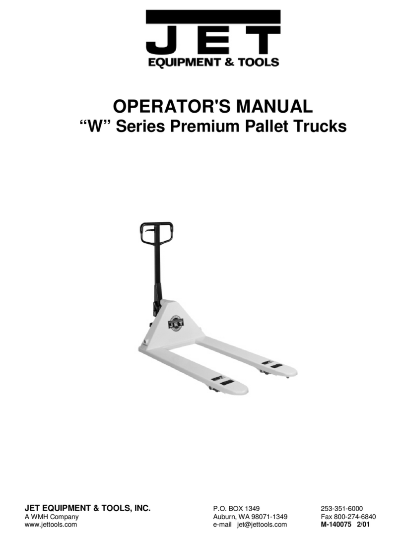 Jet EQUIPMENT & TOOLS "W" Series User manual