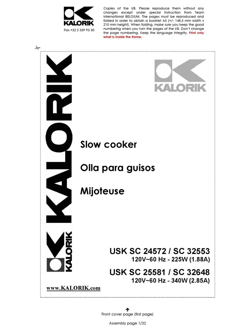 Kalorik USK SC 32648 operating instructions