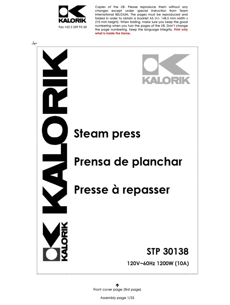 Kalorik STP 30138 operating instructions