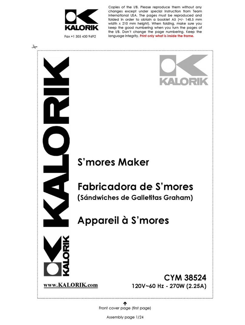 Kalorik CYM 38524 operating instructions