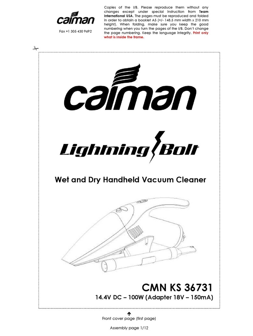 Caiman Lightning Bolt CMN KS 36731 operating instructions