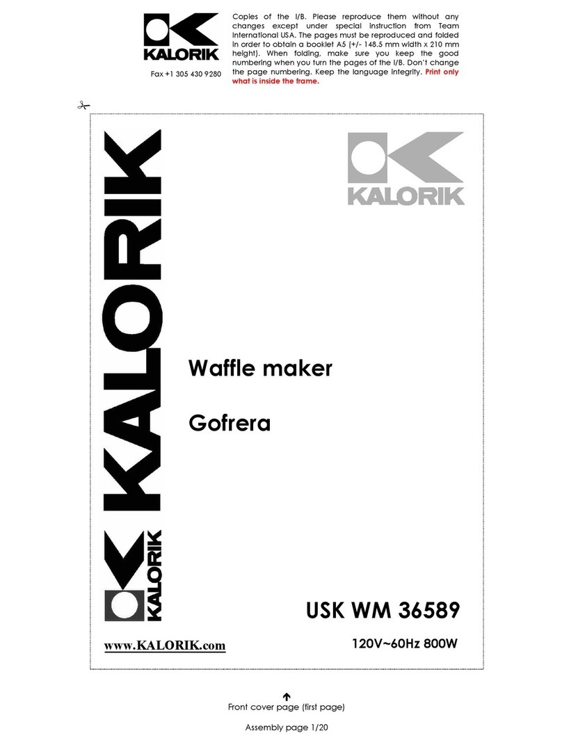 Kalorik USK WM 36589 operating instructions
