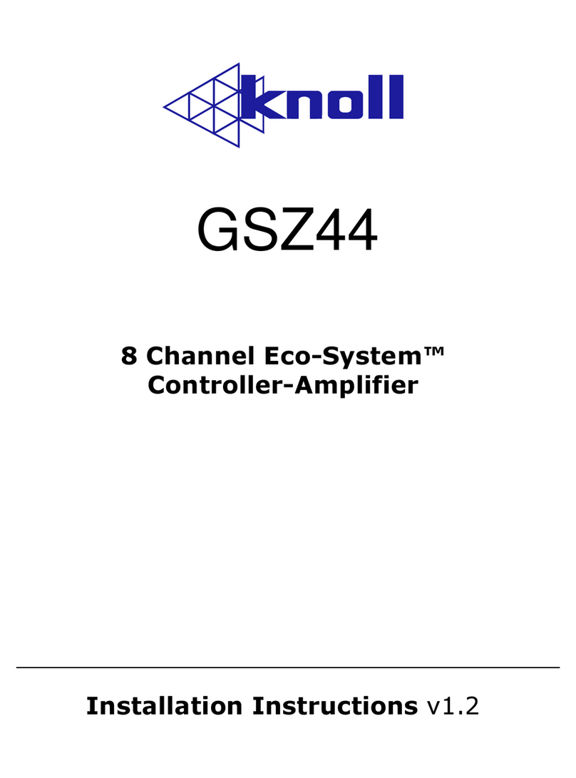 Knoll Eco-System GSZ44 User manual Knoll Eco-System GSZ44 User manual