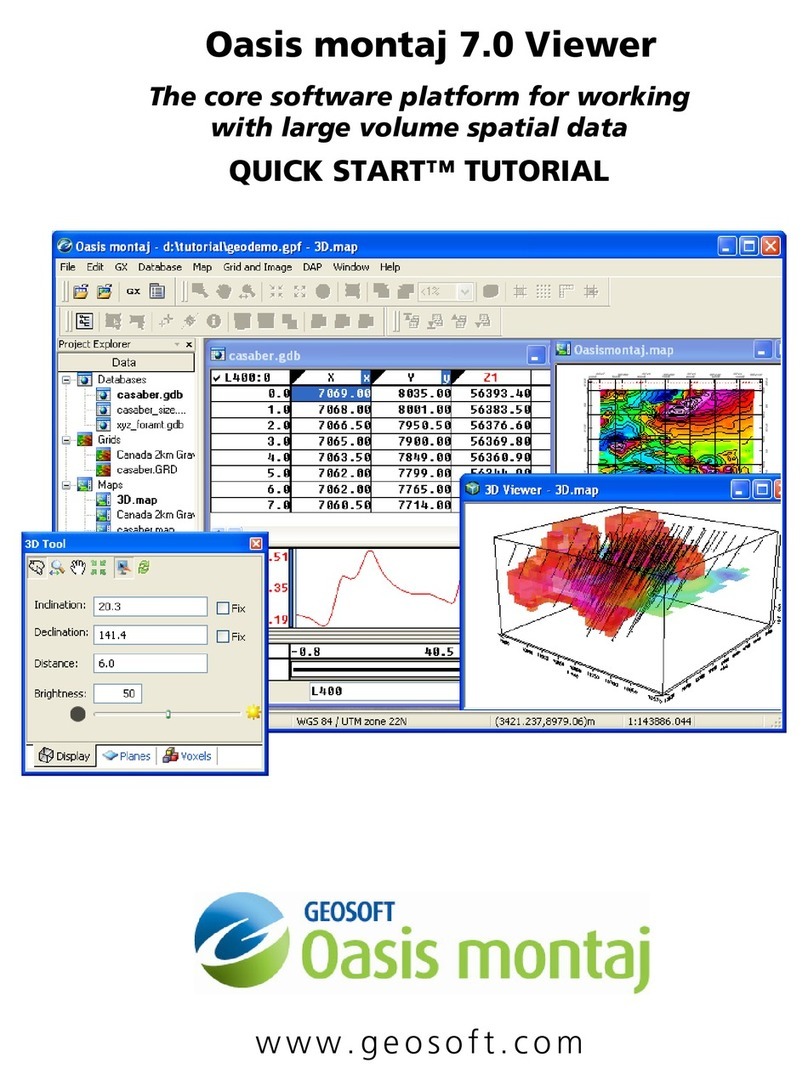 Geosoft Oasis Montaj 7.0 User manual