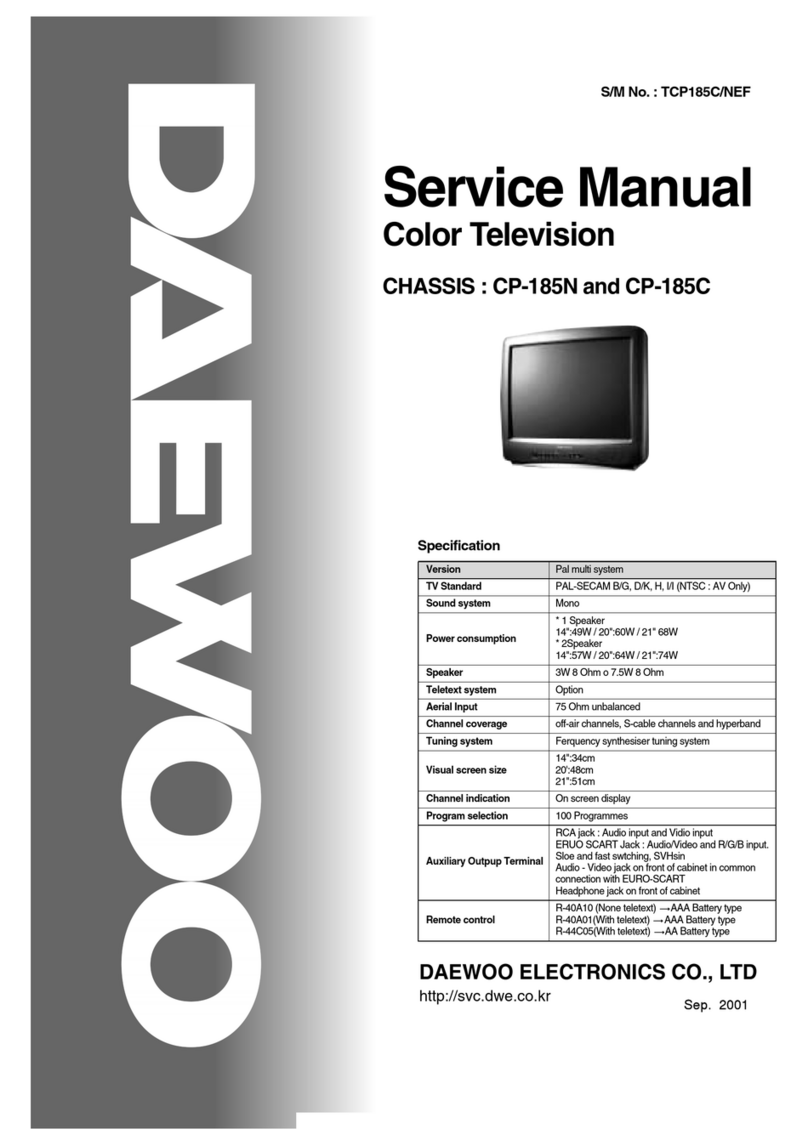 Daewoo Color Television User manual