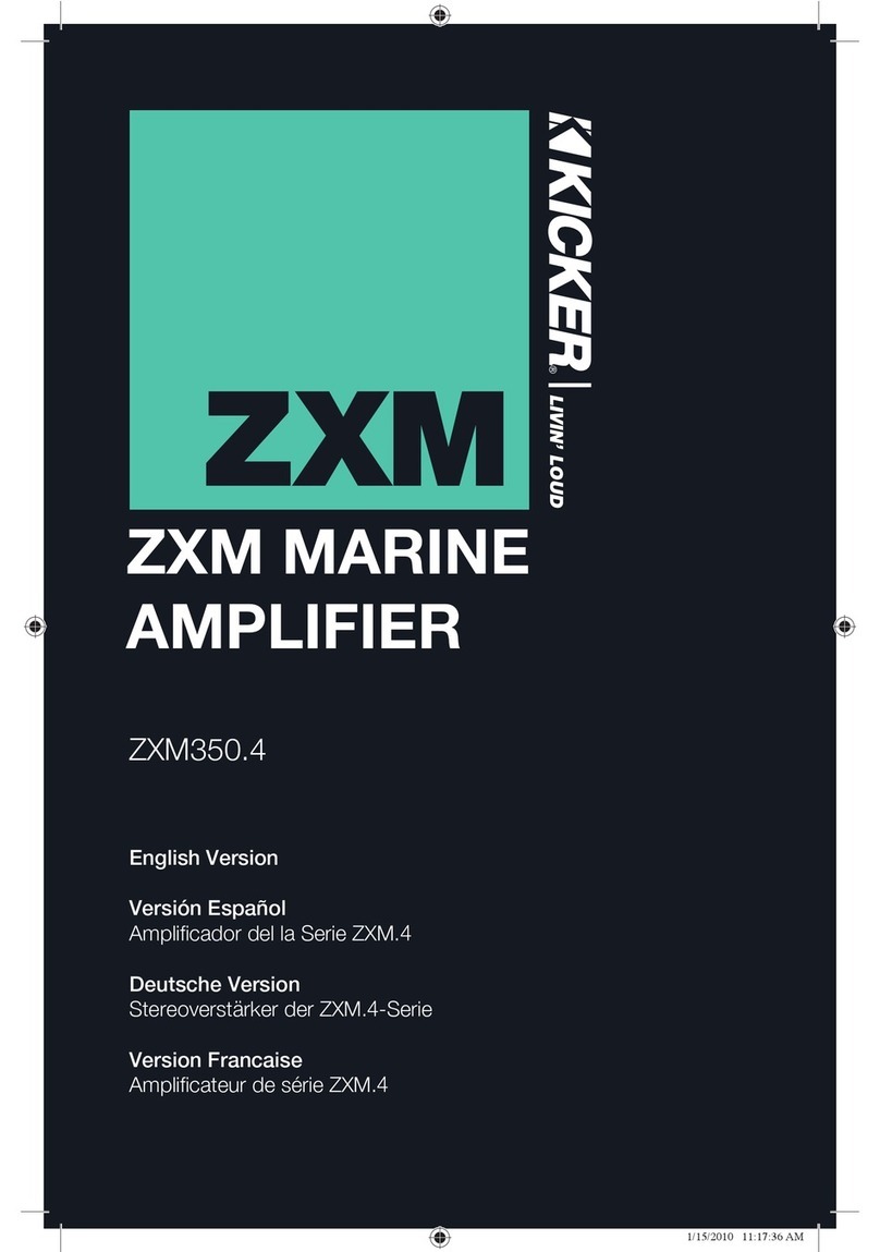 Kicker ZXM350.4 User manual