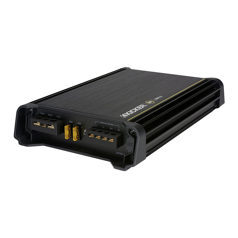 Kicker DX125.2 User manual