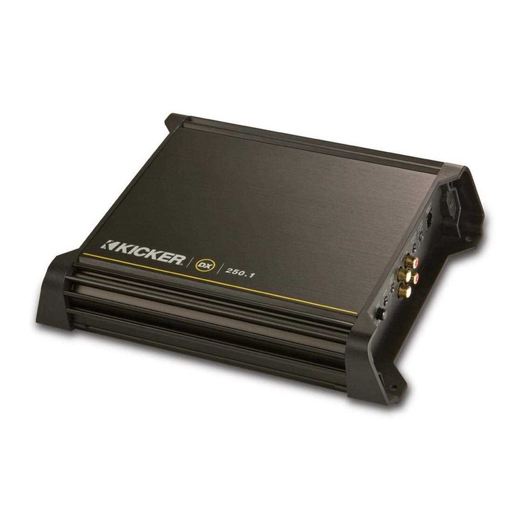 Kicker DX250.1 owner's manual