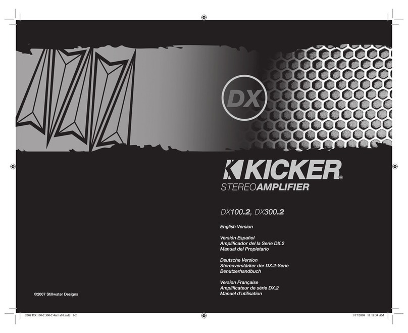 Kicker DX100.2 User manual