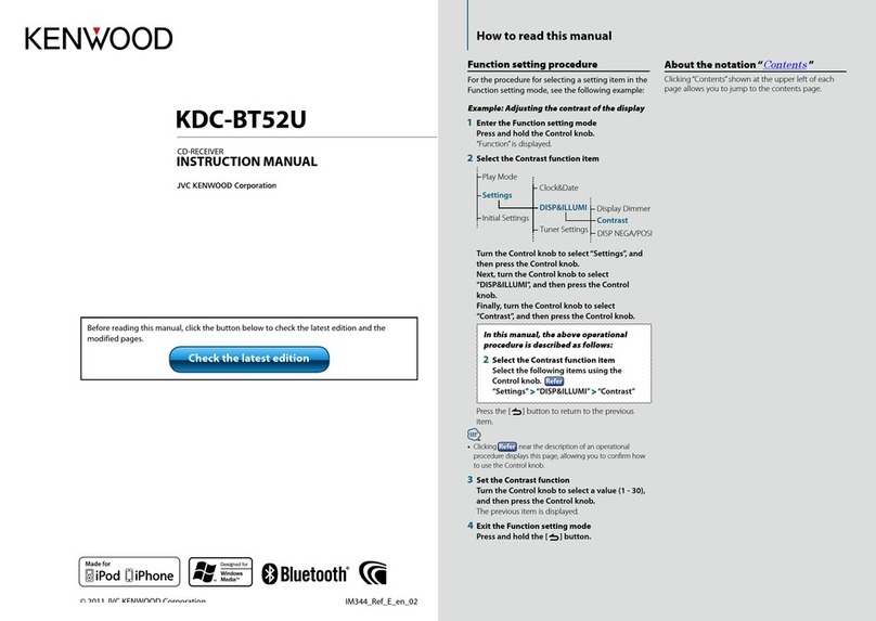 Kenwood KDC-BT52U instruction manual