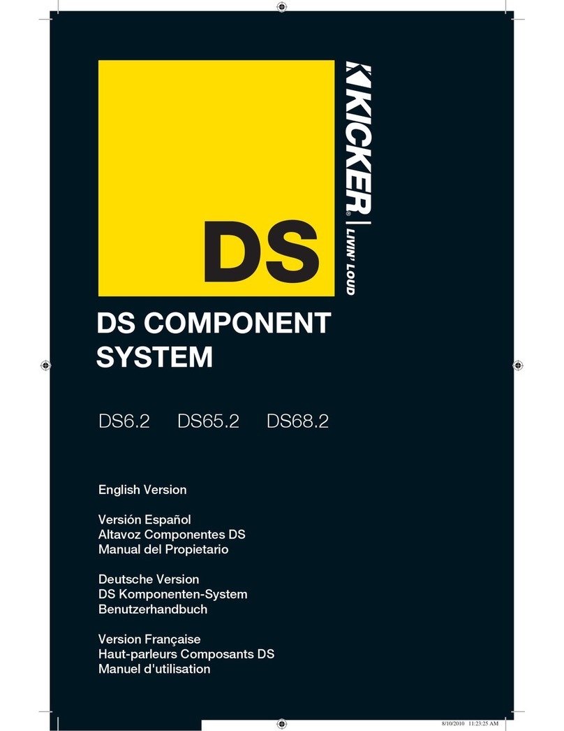 Kicker DS6.2 owner's manual