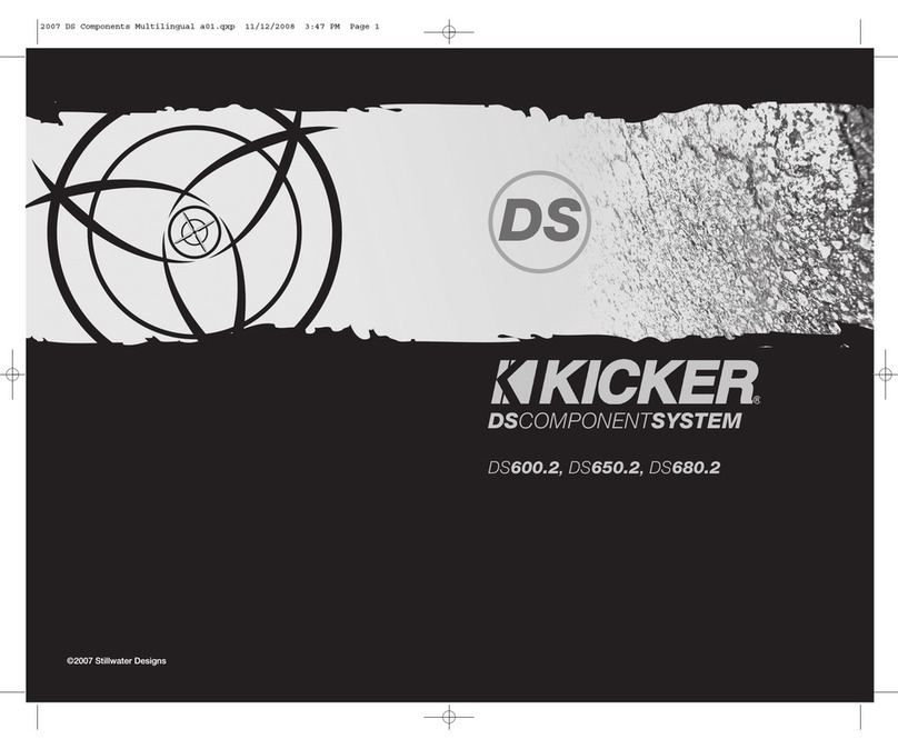 Kicker DS600.2 owner's manual