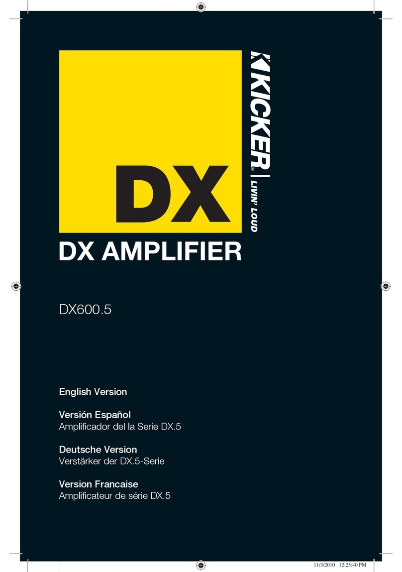 Kicker DX600.5 User manual