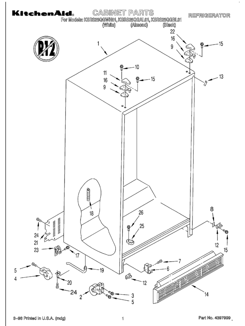 KitchenAid KSRS25QGAL01 parts list