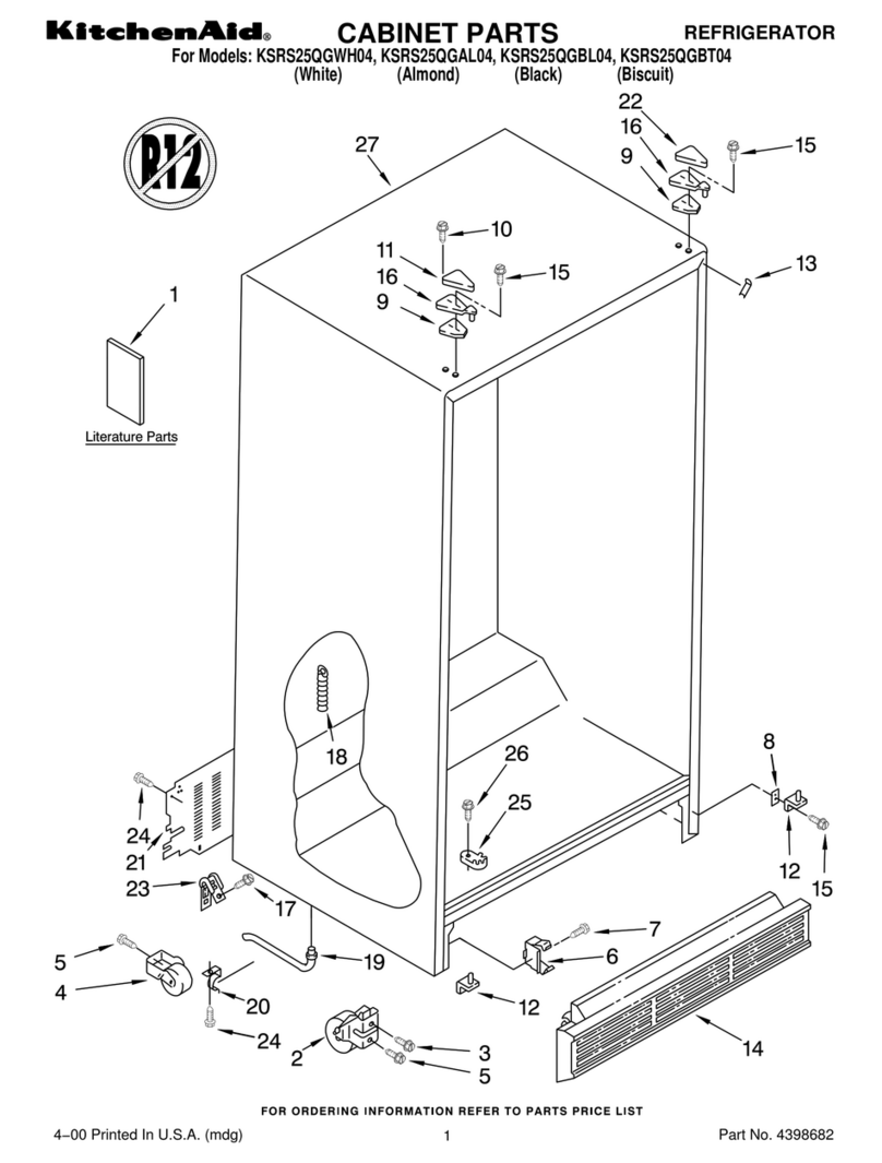 KitchenAid KSRS25QGAL04 User manual KitchenAid KSRS25QGAL04 User manual