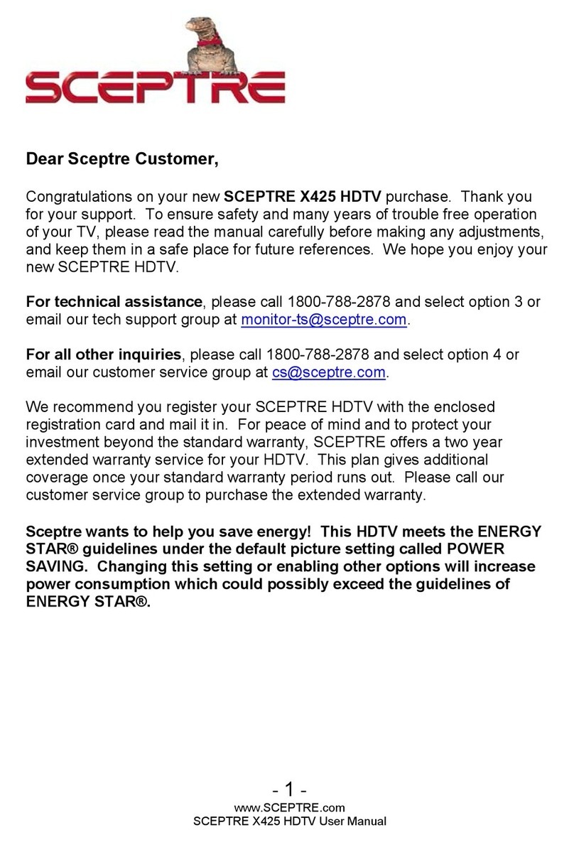 Sceptre X425 user manual