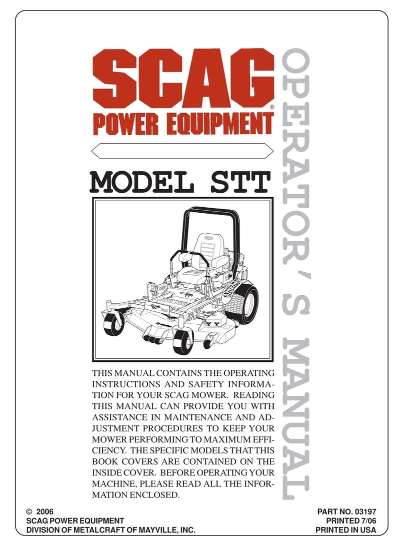 Scag Power Equipment STT Operator's manual