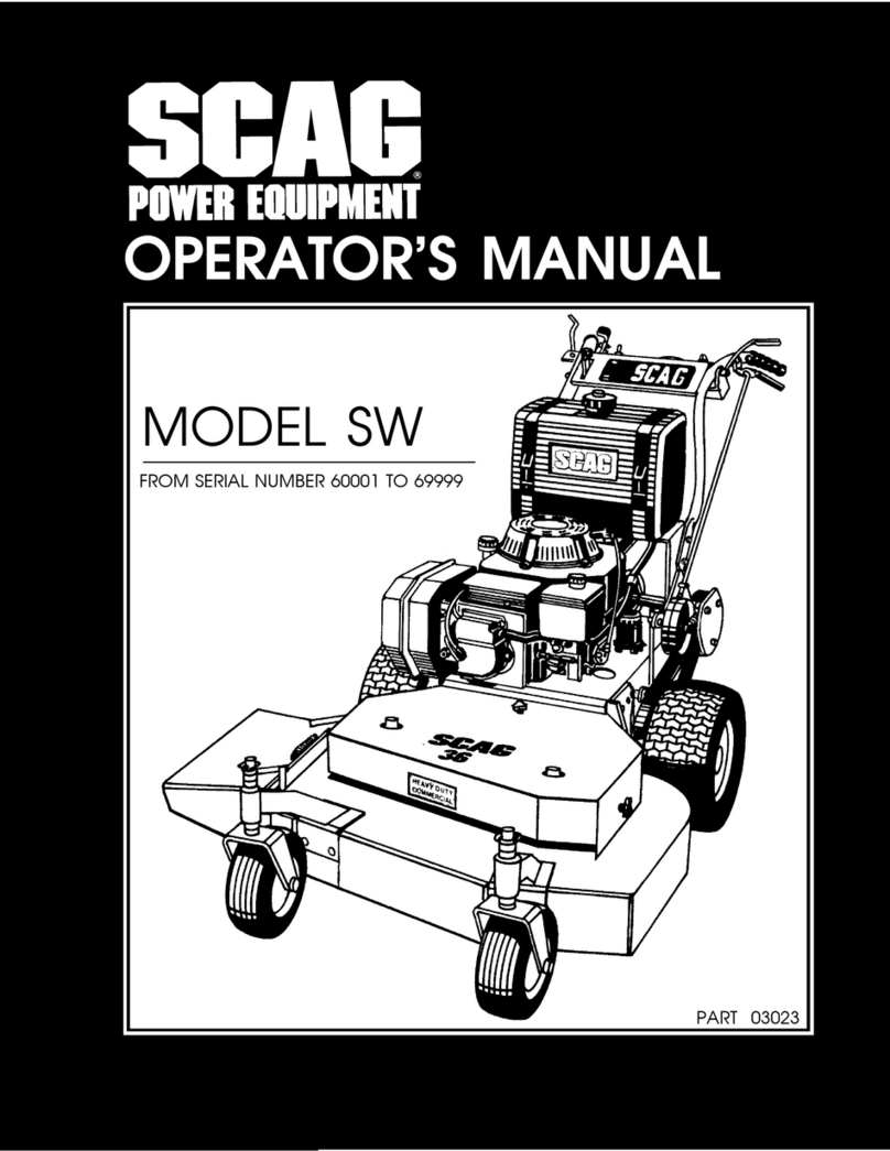 Scag Power Equipment SW Operator's manual