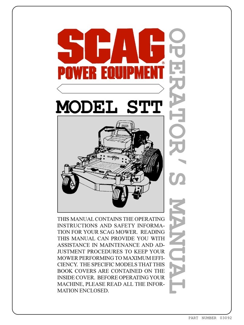 Scag Power Equipment STT User manual