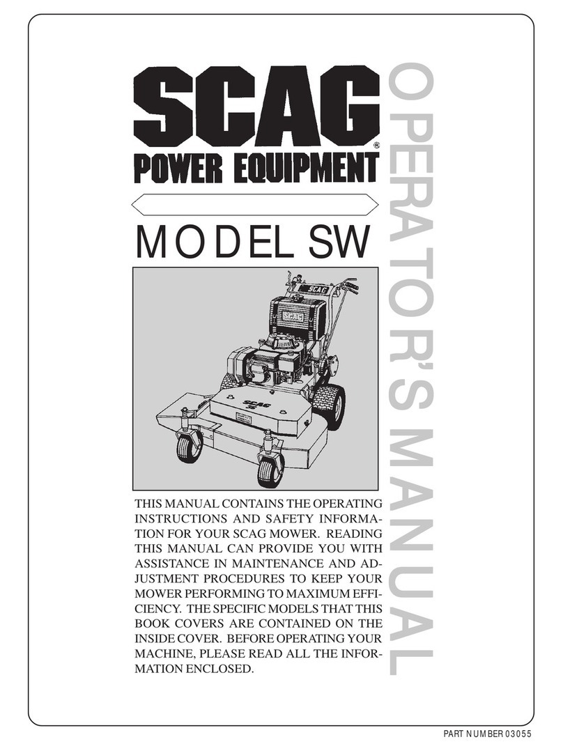 Scag Power Equipment SW User manual Scag Power Equipment SW User manual