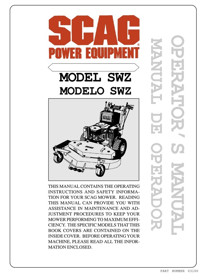 Scag Power Equipment SWZ Operator's manual