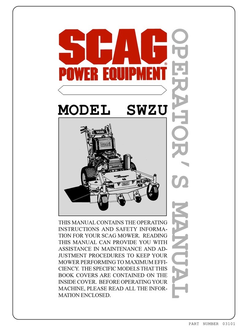 Scag Power Equipment SWZU User manual