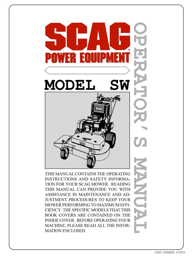 Scag Power Equipment SW Operator's manual