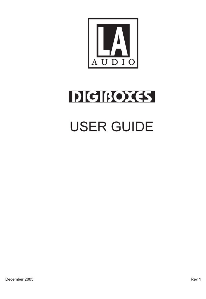 LA Audio Digibox AES D2 user guide