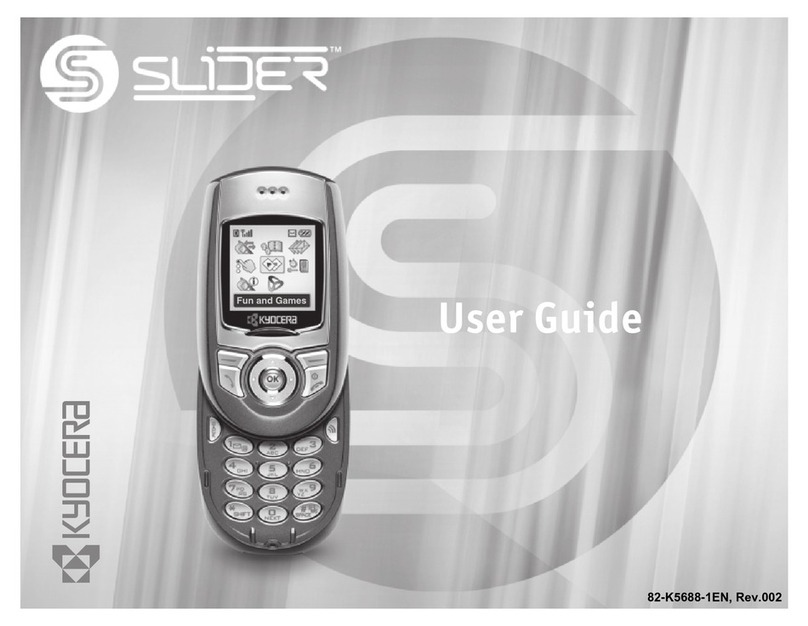 Kyocera SE47 - Slider Cell Phone User manual