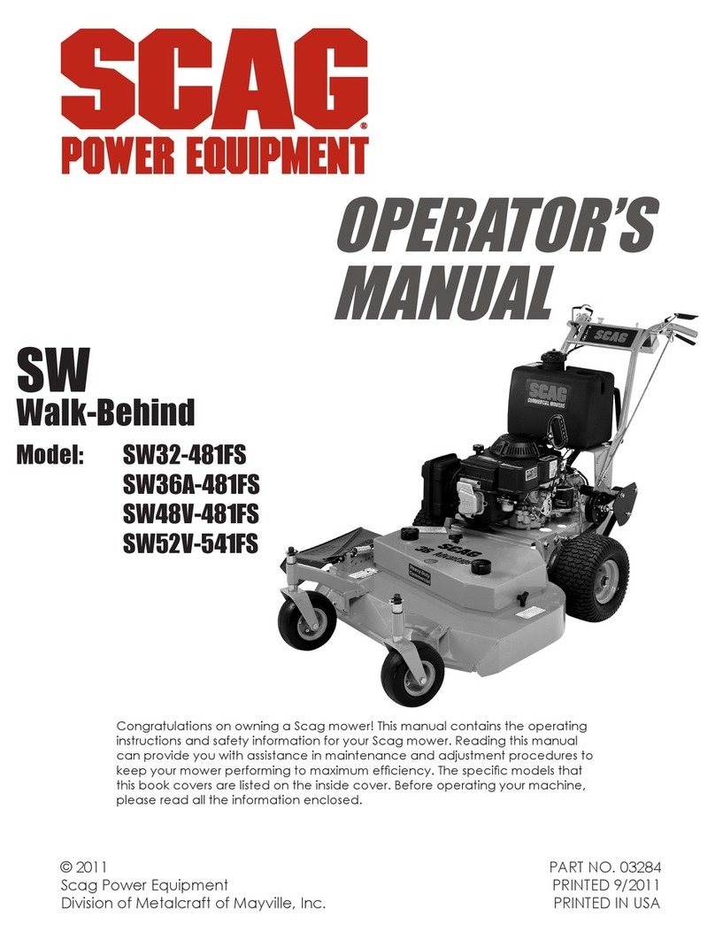 Scag Power Equipment SW32-481FS Operator's manual