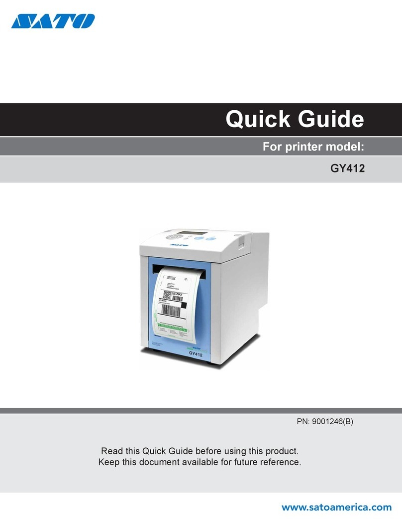 SATO GY412 quick guide