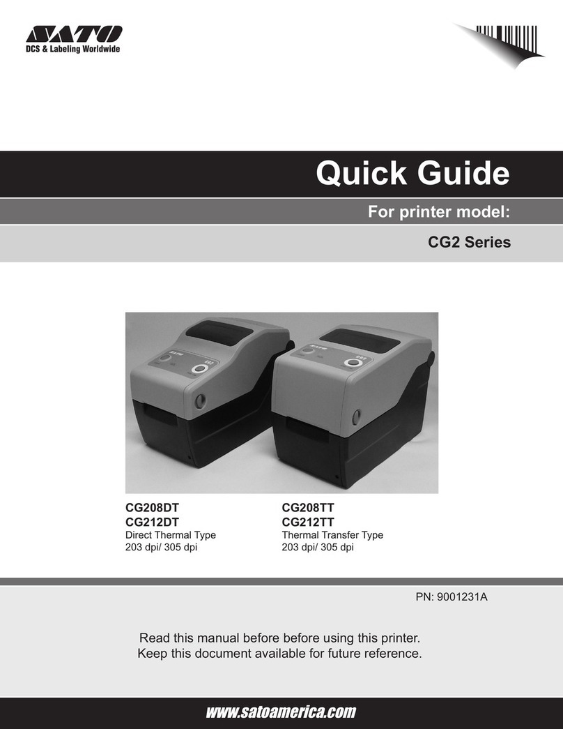 SATO CG2 Series User manual