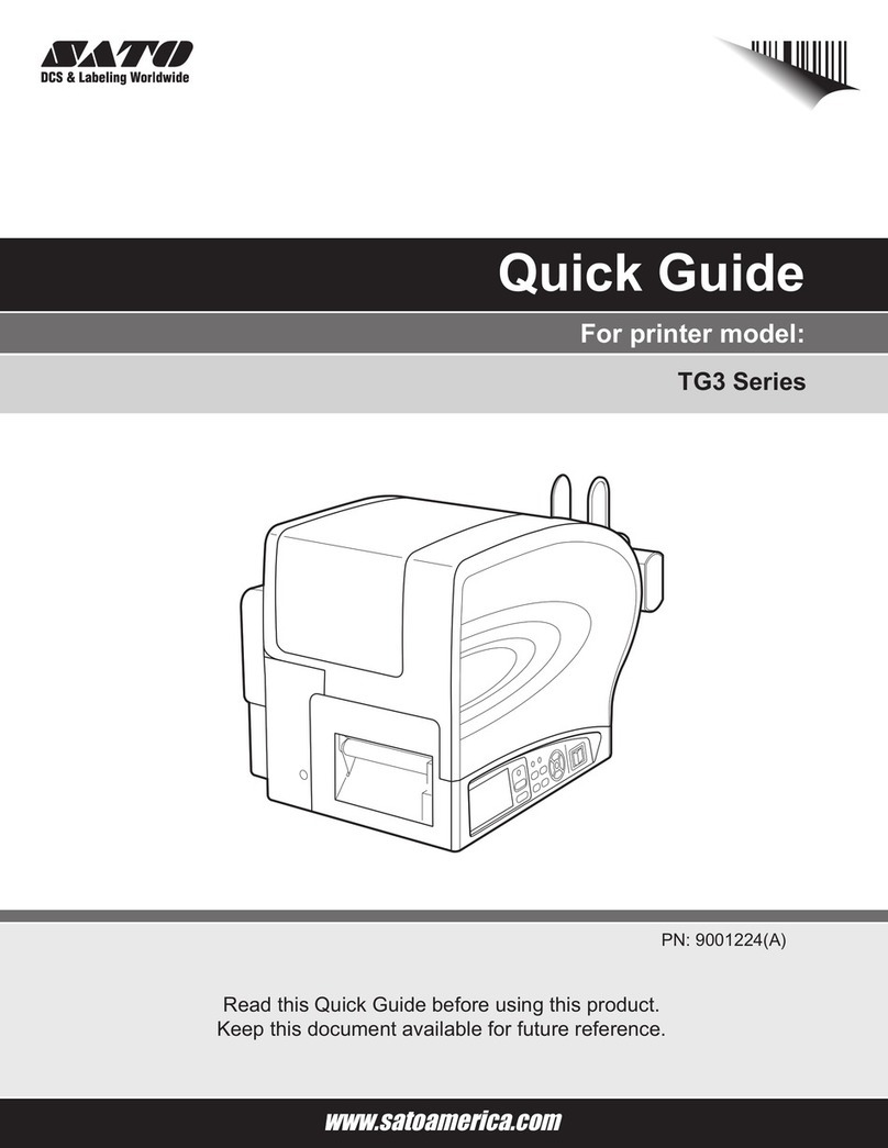 SATO TG3 Series User manual