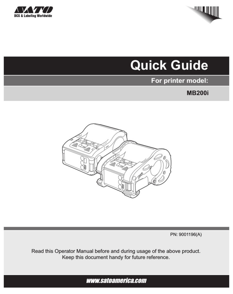 SATO MB 200i User manual