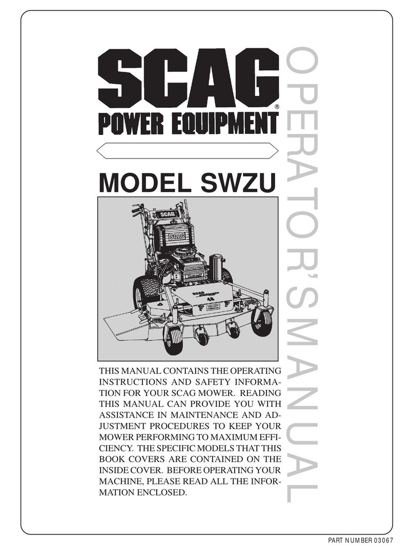 Scag Power Equipment SWZU Operator's manual Scag Power Equipment SWZU Operator's manual