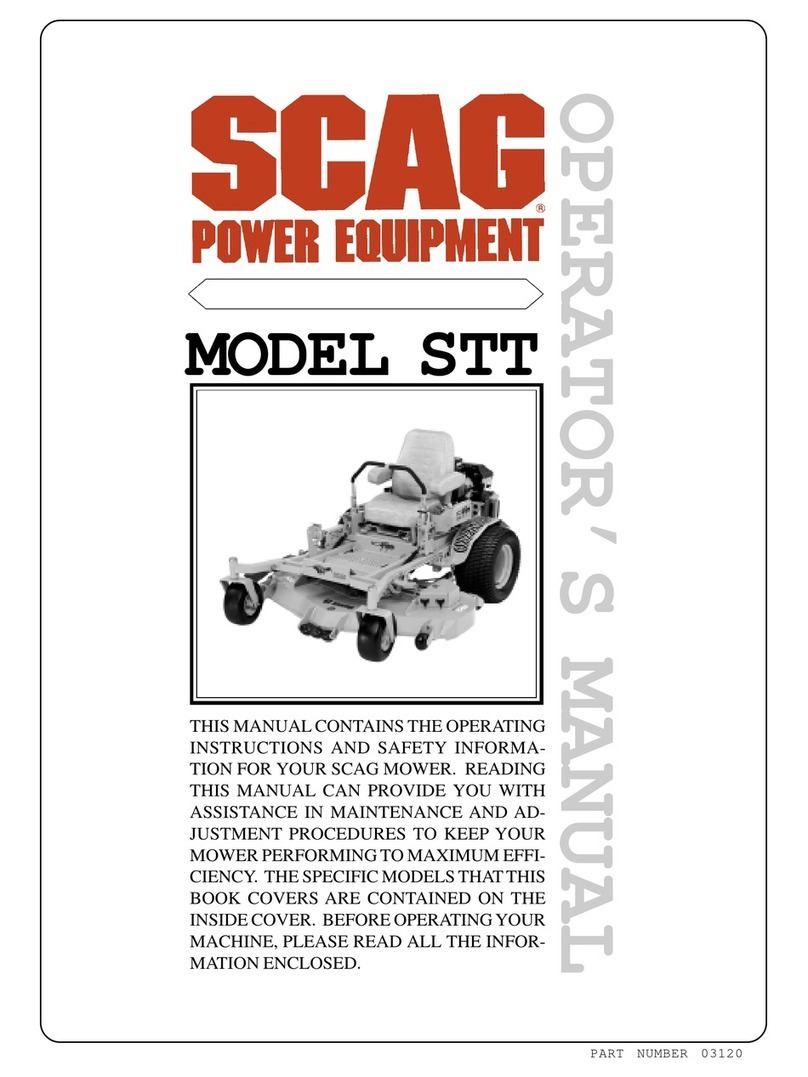 Scag Power Equipment STT Operator's manual