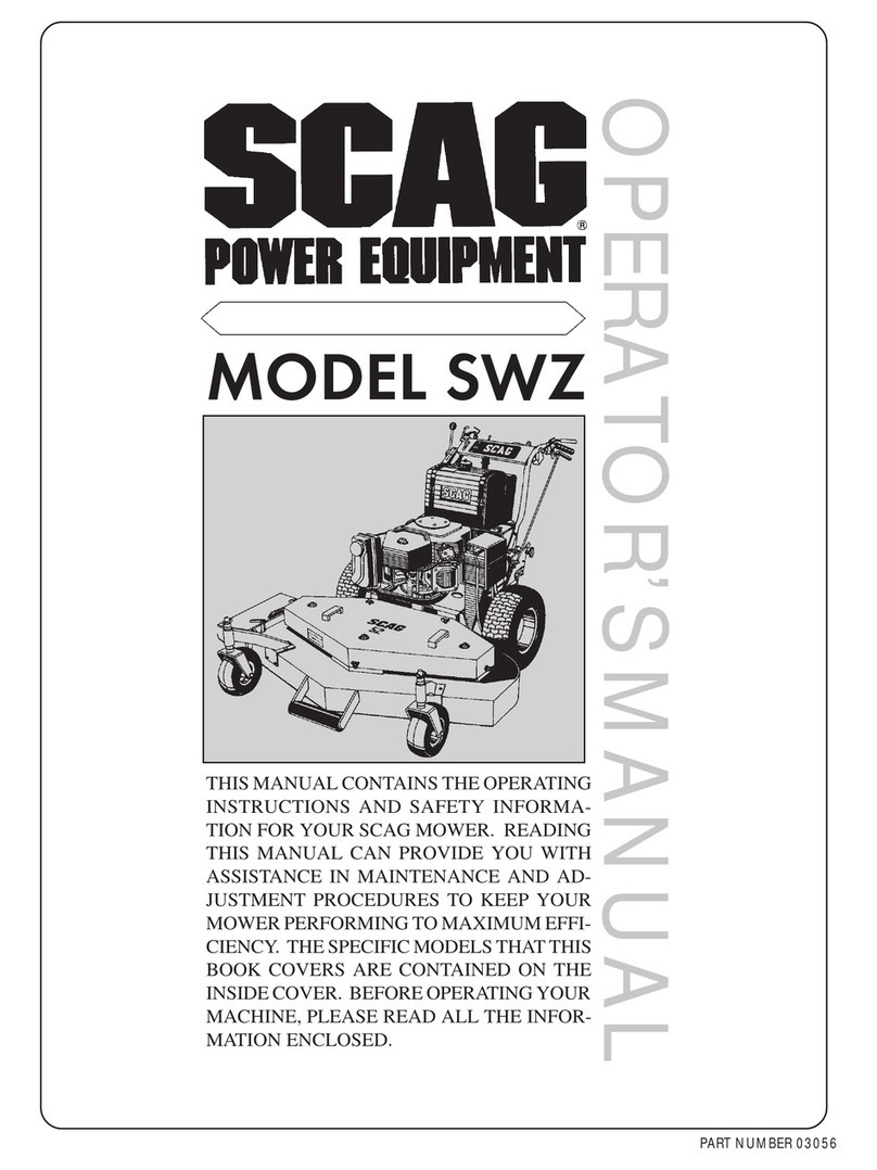 Scag Power Equipment SWZ Operator's manual Scag Power Equipment SWZ Operator's manual