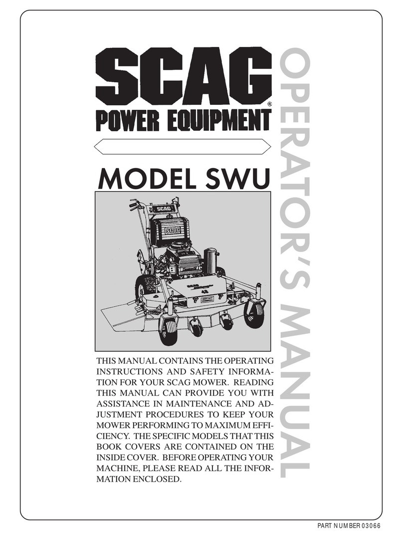 Scag Power Equipment SWU Operator's manual Scag Power Equipment SWU Operator's manual