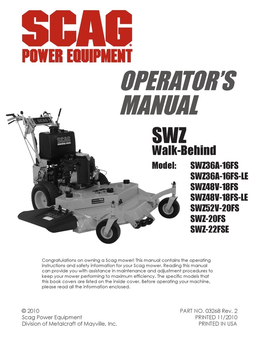 Scag Power Equipment SWZ36A-16FS User manual