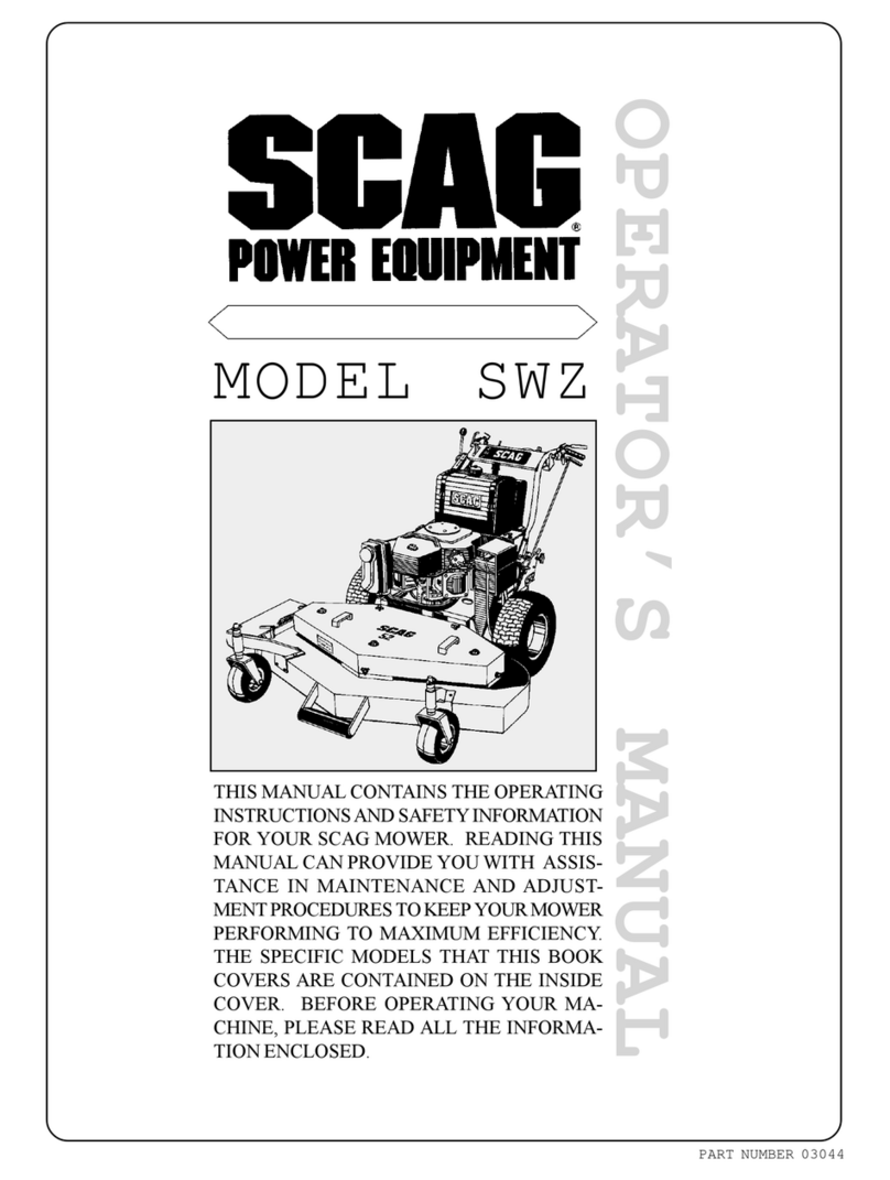 Scag Power Equipment SWZ Operator's manual