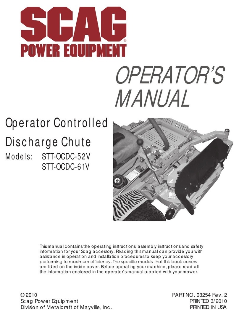 Scag Power Equipment STT-OCDC-52V User manual