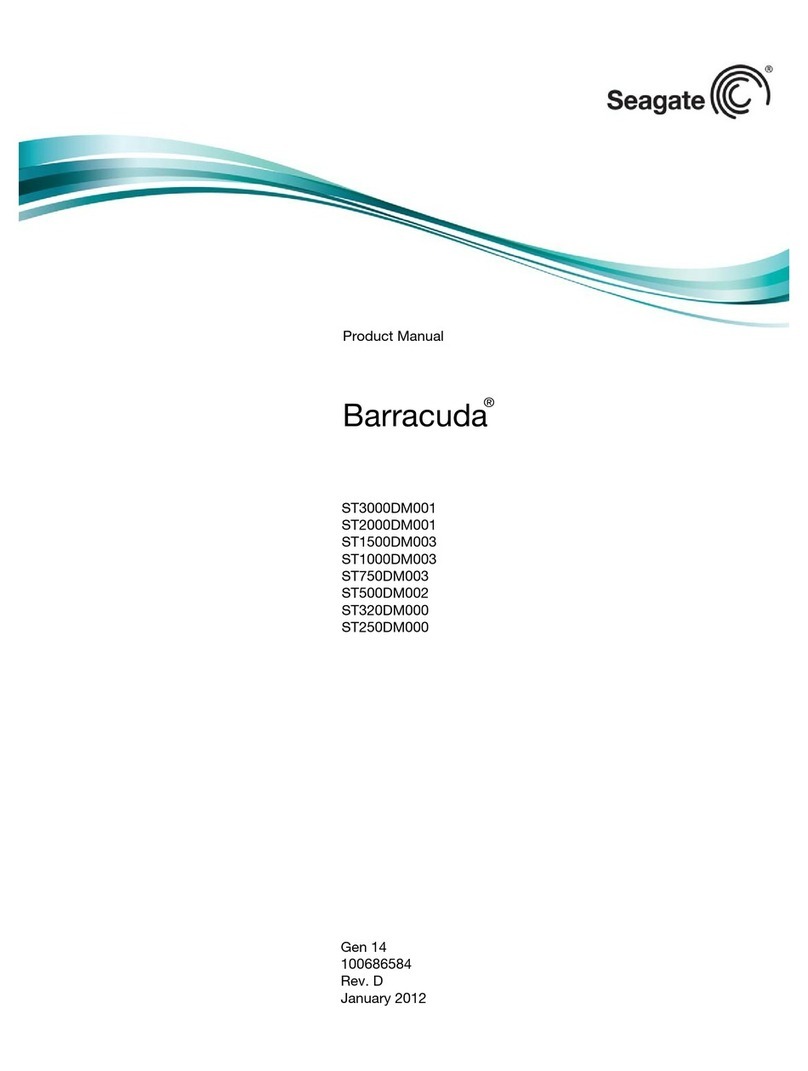 Seagate Barracuda Series User manual Seagate Barracuda Series User manual
