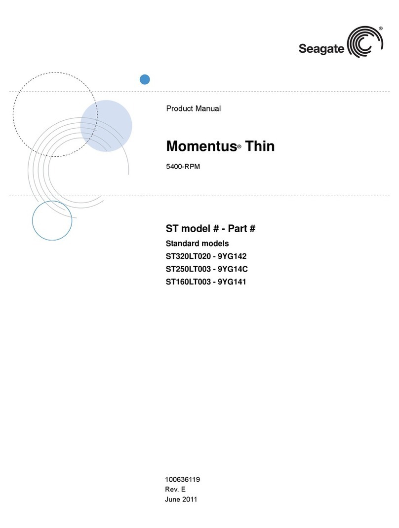 Seagate Momentus Thin 5400-RPM User manual