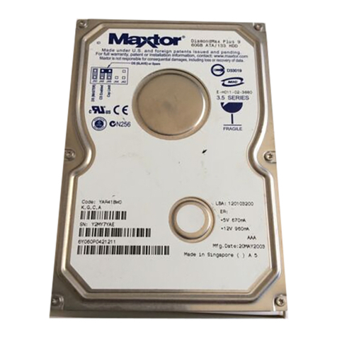 Maxtor DiamondMax Plus9 60GB AT product manual Maxtor DiamondMax Plus9 60GB AT product manual