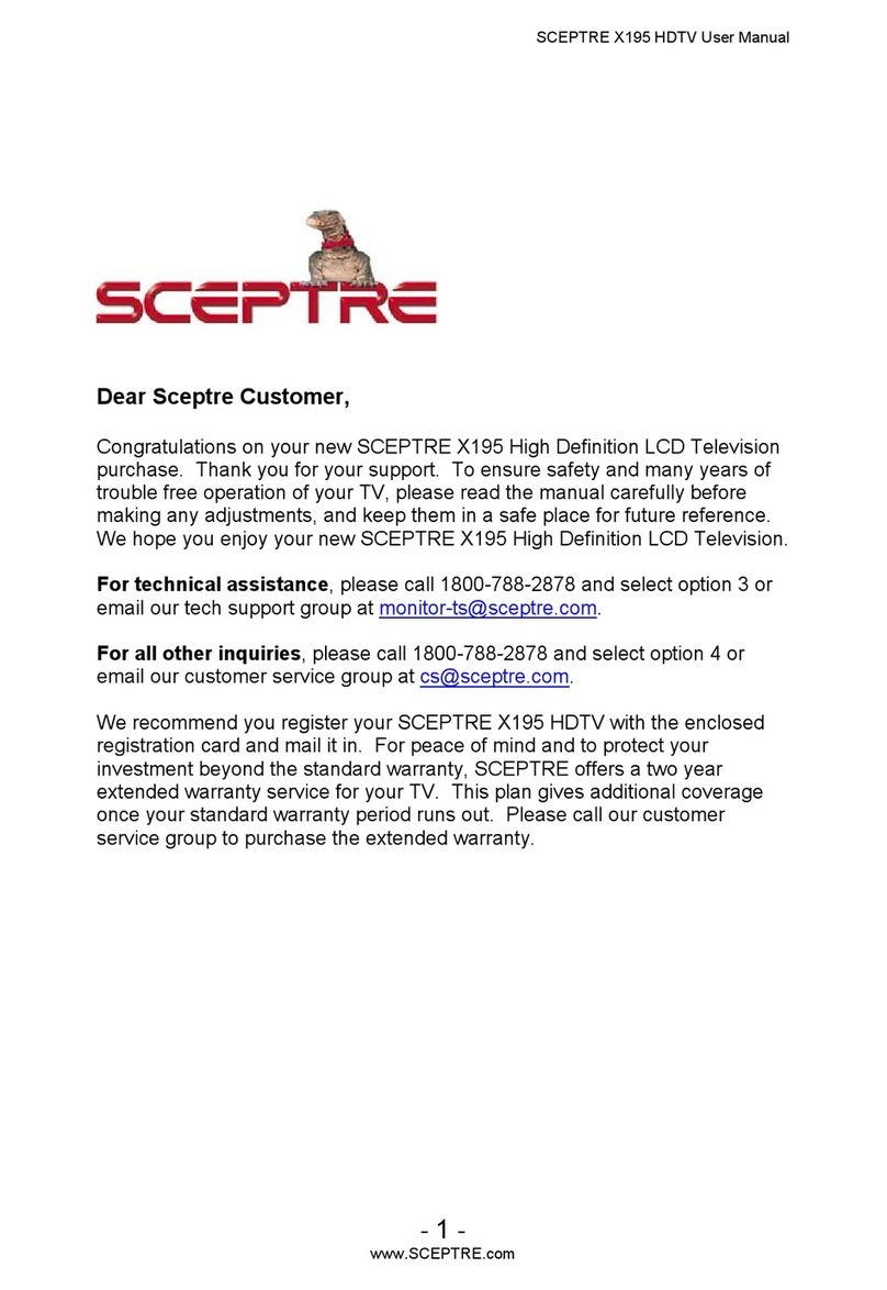 Sceptre X195 user manual