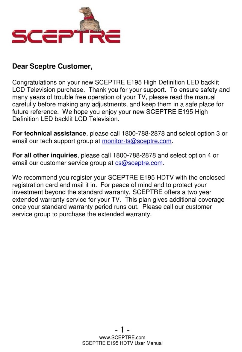 Sceptre E195 Series User manual